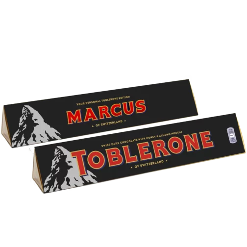 Barre chocolatée Toblerone à personnaliser