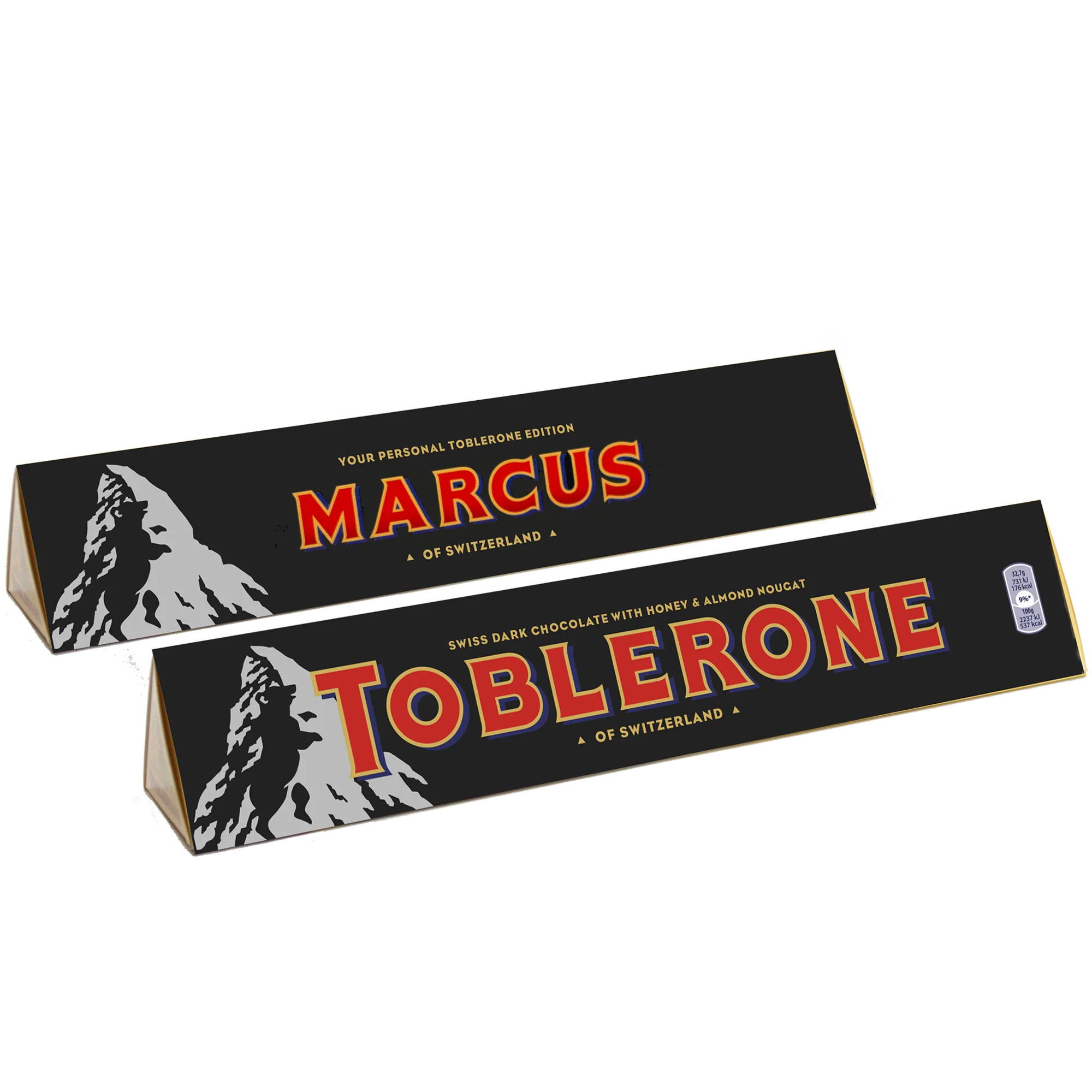 Barre chocolatée Toblerone à personnaliser - L'Inspirationniste